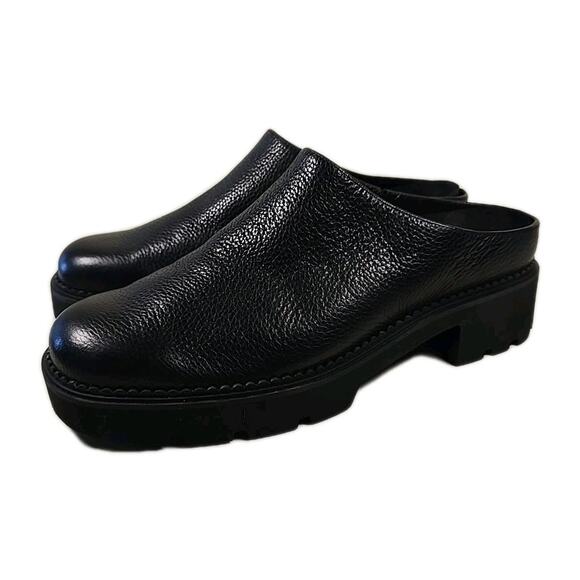 Vionic Women's Fairfax Clog Slip-On Mule Black Vegan Leather Size 8 - Picture 2 of 8